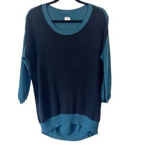 Aritzia Wilfred Silk Cashmere Ribbed Oversize Sweater Size Small